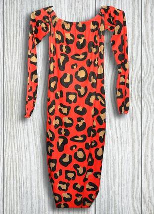 Вечернее платье с леопардовым принтом2 фото
