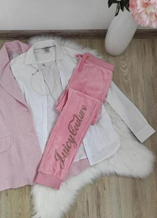 Велюровые спортивные штаны juicy couture с камнями