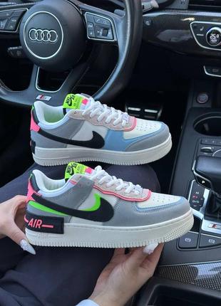 Nike air force 1 shadow multicolor5 фото