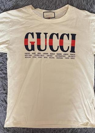 Gucci футболка из свежих коллекций унисекс