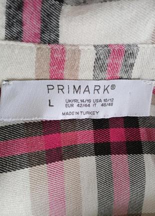 Базова сорочка  клітка  оверсайз primark5 фото