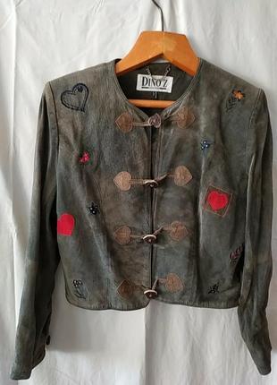 Вінтажний замшевий піджачок