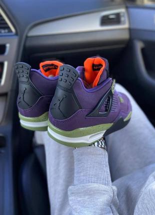 Jordan 4 retro canyon purple6 фото