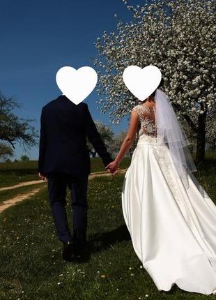 Свадебное платье ручной боты от итальянского бренда5 фото