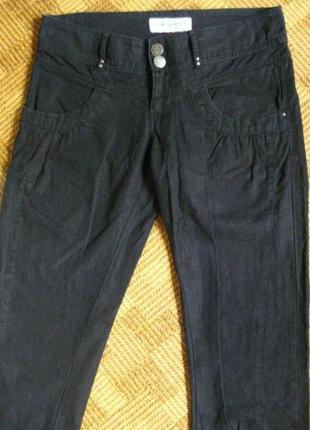 Льняные штаны джоггеры из льна clockhouse 🌿 размер 8uk/наш 40-42рр2 фото