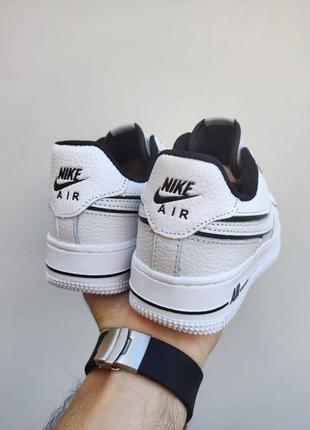 Nike air force 1`07 white&black2 фото