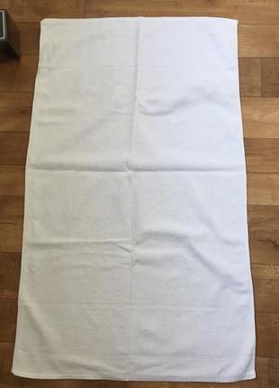 Белое махровое полотенце 96*58. красивое полотенце.белое полотенце махра.6 фото