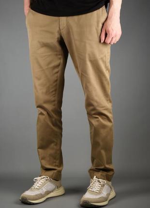Pelikamo чоловічі класичні чиноси штани світло-коричневі якісні розмір 32 м2 фото