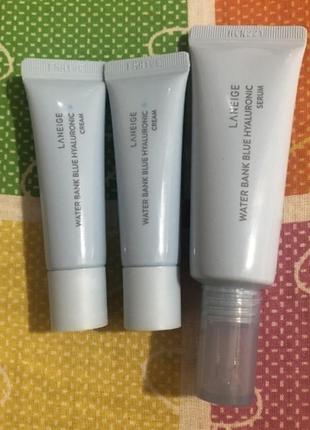 Laneige water bank blue hyaluronic cream 10мл увлажняющий крем для лица