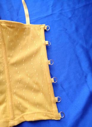 Жіночий ексклюзивний сексуальний пеньюар жовтого кольору вишитий бісером і квітами піжама ночнушка6 фото