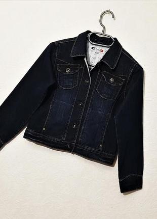 X-tract брендовая джинсовая куртка джинсовый пиджак жакет синий длинные рукава для девочки 10-11 лет2 фото