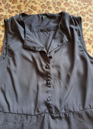(1066) повітряне чорне плаття vero moda/розмір s4 фото