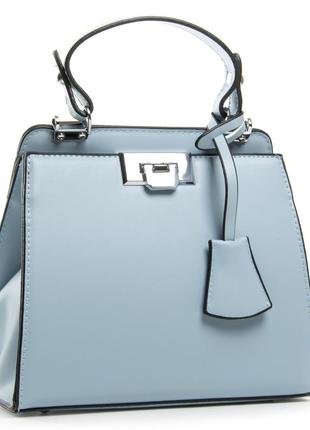 Podium сумка жіноча класична віск-шкіра fashion 04-02 11003 blue розпада1 фото