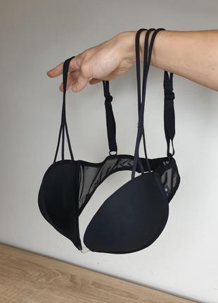 Шикарный гладкий лиф бюстгальтер с глубоким декольте wonderbra