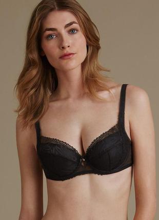 42d / 95d  кружевной бюстгальтер балконет для большой груди marks & spencer