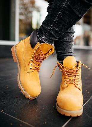 😎timberland ginger😎черевики зимові шкіряні черевики тімберленд з хутром, ботинки тимберленд зимние с мехом