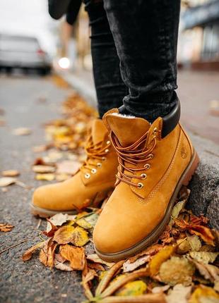 ✳️зимові чоловічі черевики timberland ginger brown✳️тімберленд з хутром1 фото