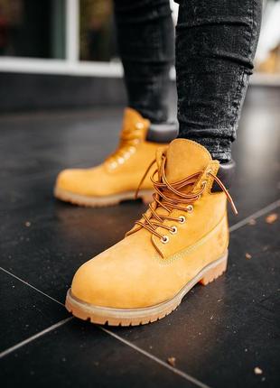 ✳️зимові чоловічі черевики timberland ginger brown✳️тімберленд з хутром3 фото