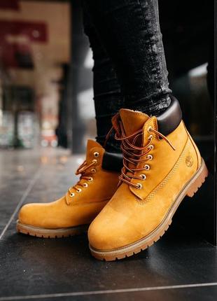 ✳️зимові чоловічі черевики timberland ginger brown✳️тімберленд з хутром5 фото