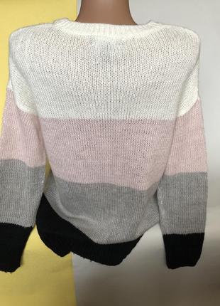 Легкий свитер в полоску2 фото
