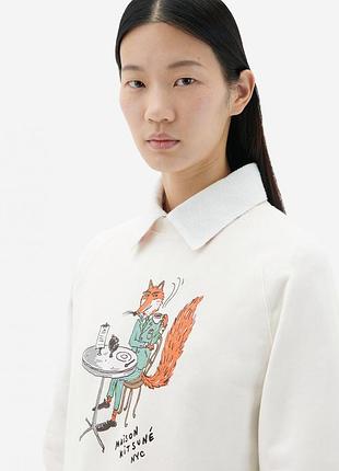 Maison kitsune свитшот хлопковый