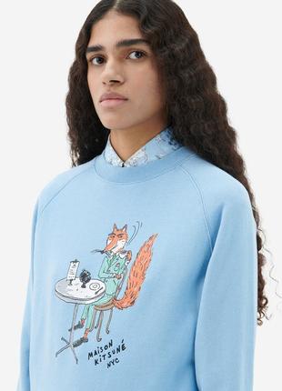 Maison kitsune свитшот хлопковый