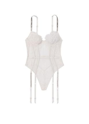 Біле боді victoria’s secret з камінчиками