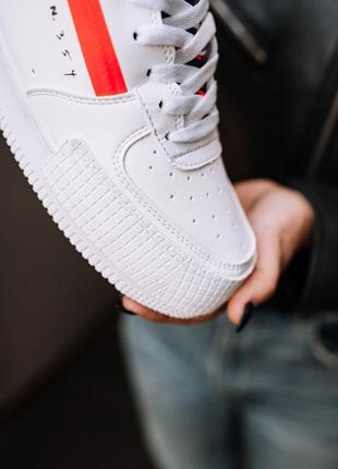 🍁nike air force 354 low white🍁женские/мужские деми кроссовки найк, белые осень/весна7 фото