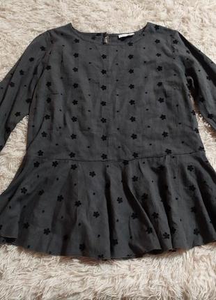 Блуза з рукавами кльош прошва