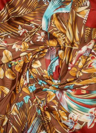 Шелк натуральный, атлас италия! платок