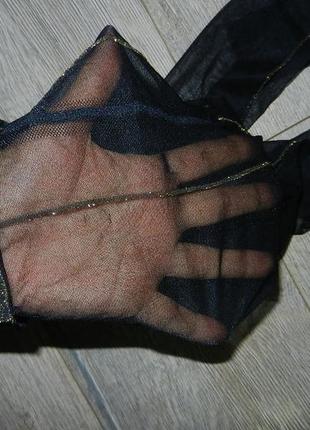 Италия!нарядные черные тонкие капроновые колготки с золотым швом