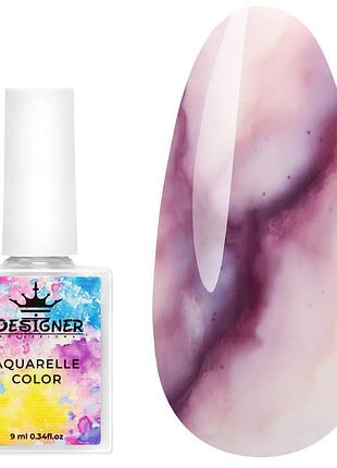 Акварельные капли (цветные чернила) aquarelle color designer (дизайнер профессионал) для дизайна ногтей, 9 мл №6