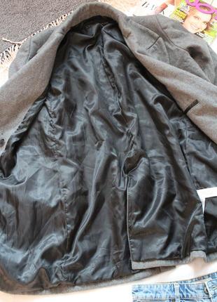 Серое пальто зара размер 50 хл zara женское пальто оверсайз10 фото