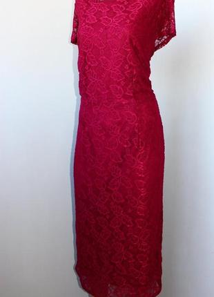 Красное кружевное платье xxl2 фото