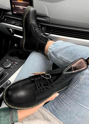 Жіночі зимові шкіряні черевики/ чоботи/ уггі dr. martens bex fur classic 😍 з хутром7 фото