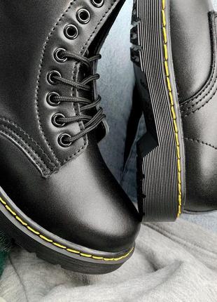 Жіночі зимові шкіряні черевики/ чоботи/ уггі dr. martens bex fur classic 😍 з хутром6 фото