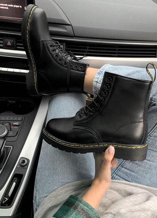 Жіночі зимові шкіряні черевики/ чоботи/ уггі dr. martens bex fur classic 😍 з хутром5 фото