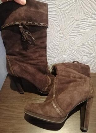 Зимові замшеві чоботи braska