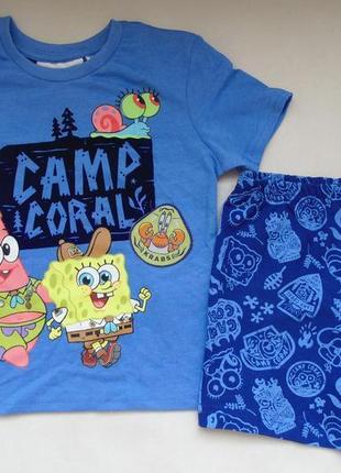 Пижама primark  4-5 лет 110 см spongebob