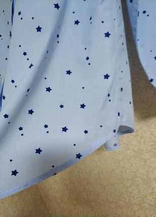 Рубашка рубашка оверсайз звезды бренд zara зара trafaluc collection, р.м4 фото
