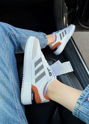 Женские кроссовки adidas spican white/orange