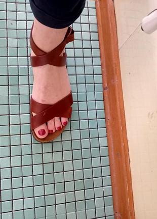 Birkenstock papillio sandals ортопедические анатомические сандалии босоножки кожа1 фото