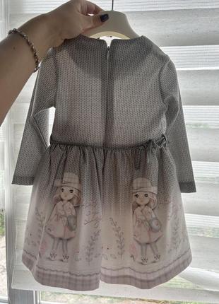 Детское платье с фатиновой юбочкой1 фото