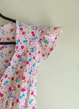 Оригинальная женственная блуза топ от бренда atmosphere хлопок коттон лето6 фото
