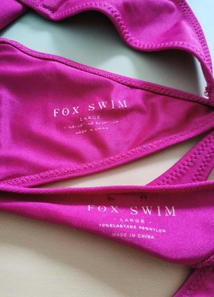 Купальник fox swim, топ і стрінги4 фото