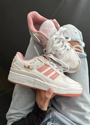 Женские кроссовки adidas forum “coral pink”#адидас