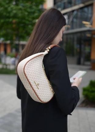 Сумка michael kors piper small ivory 3