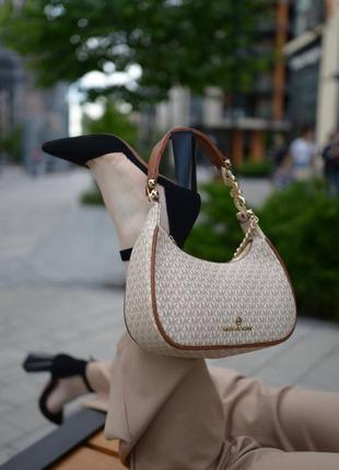 Сумка michael kors piper small ivory 5