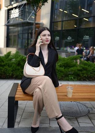 Сумка michael kors piper small ivory 7