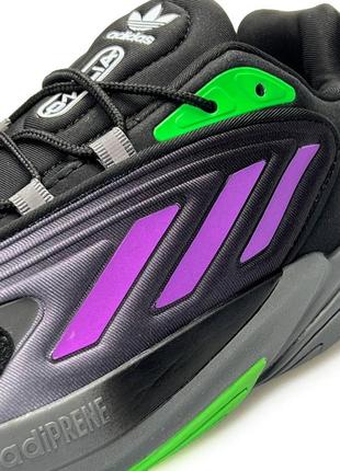 Чоловічі кросівки adidas ozelia originals black purple5 фото